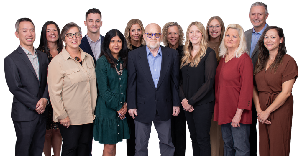 Large group photo of south hills family medicine doctors and healthcare workers.