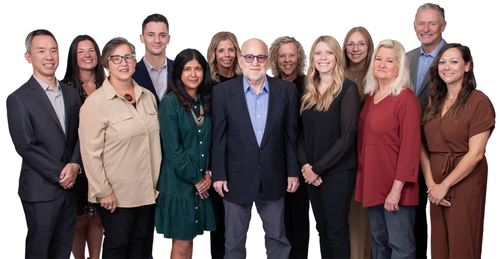 Large group photo of south hills family medicine doctors and healthcare workers.